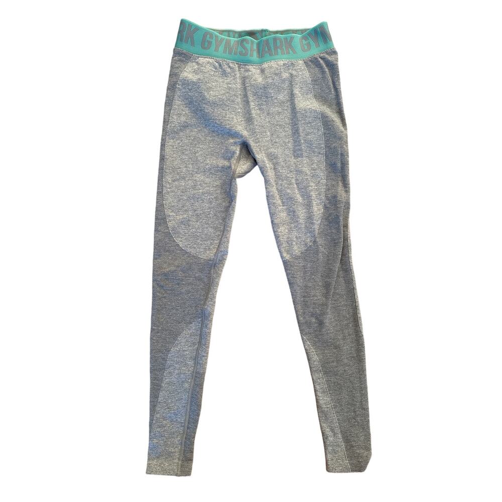 Gymshark - Flex Midrise Leggings in Gray & Teal